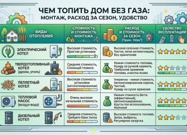 Газовая труба до участка не дошла, а зимовать в доме нужно. Знакомая история для половины Подмосковья.&nbsp;Разберёмс...